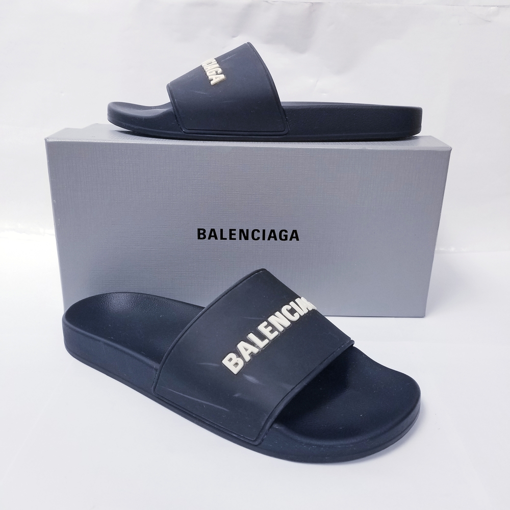 Balenciaga Black Slides